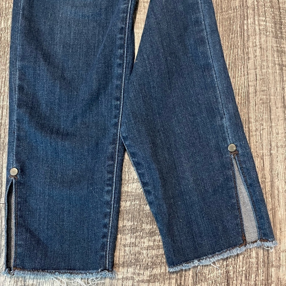 JUDY BLUE Jeans Women’s Size 25 Skinny High Waisted Split hem Ankle Dark Wash 1 - Picture 7 of 13